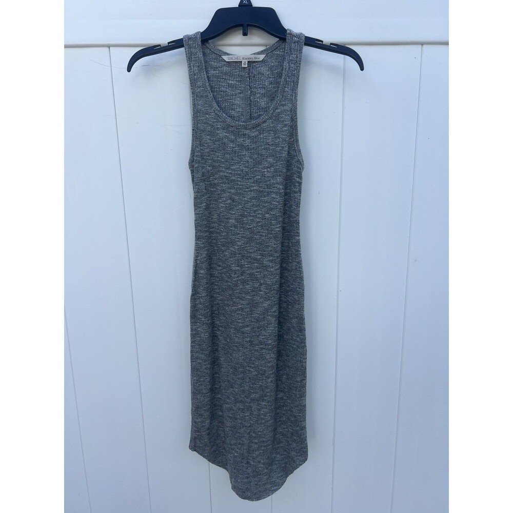 Rachel Roy ribbed tank dress size XS Silver Stretchy Viscose